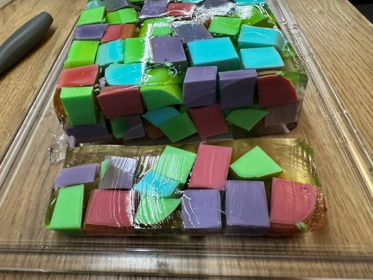 Торт 3D желе «Бите скло» — покроковий рецепт з фото