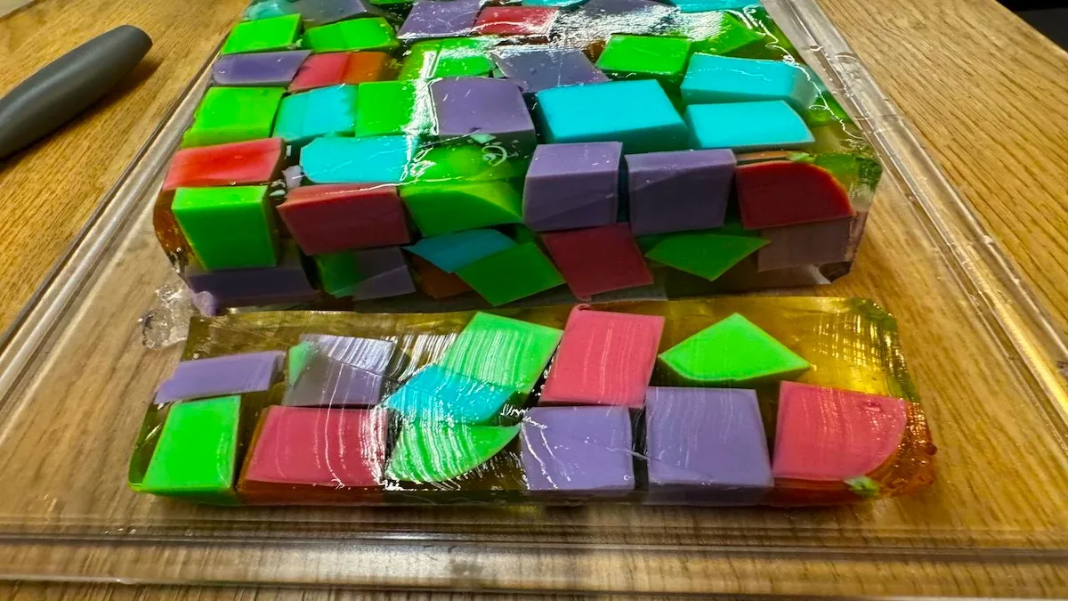 Торт 3D желе «Бите скло» — покроковий рецепт з фото