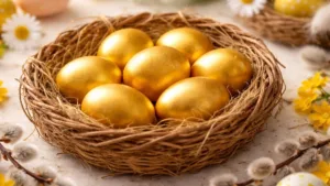 Золоті пасхальні яйця з куркумою: мій лайфхак для ідеального фарбування