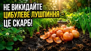 Лушпиння цибулі — справжній “скарб” для городу! Викидаєте його? А даремно