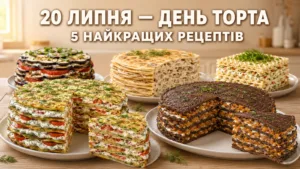 20 липня — Міжнародний день торта: 5 найкращих закусочних тортів для домашнього свята