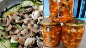3 кг кабачків, 1 кг печериць! Кабачки з печерицями на зиму – взимку такий салат №1