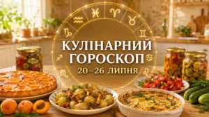 Кулінарний гороскоп на тиждень 20–26 липня 2026: яку страву приготувати кожному знаку Зодіаку