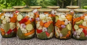 Муратури — овочеве асорті на зиму: в одній банці огірки, помідори, капуста й кабачки