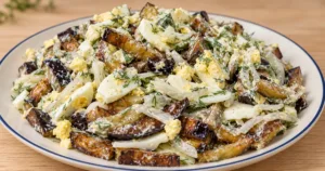Салат «Загадка» з трьох інгредієнтів — готую і на вечерю, і на свято! Ніхто не здогадується, що всередині